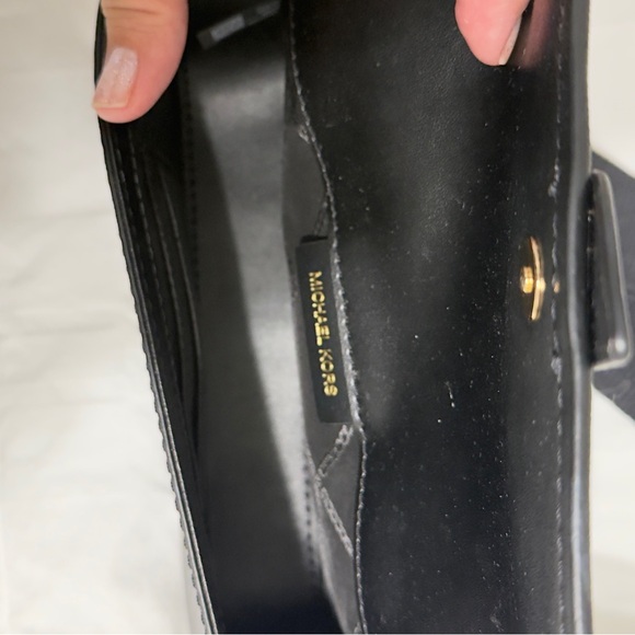 Michael Kors Elegant Black Crossbody with Gold Accents - Picture 8 of 8